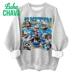 Justin Herbert Shirt, Football American Graphic Vintage, 90s Bootleg Inspired